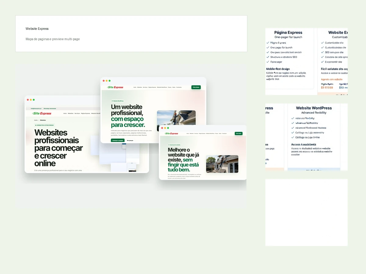 Exemplo de gestão WordPress num Catálogo SiteExpress